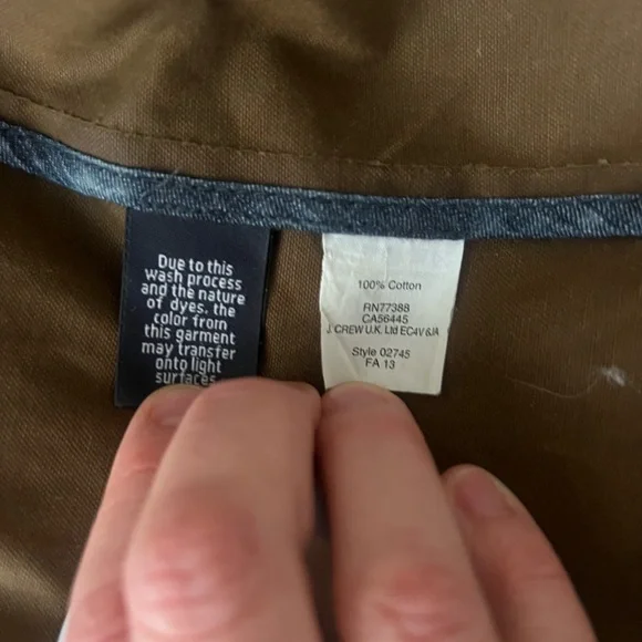 J. Crew Waxed Cotton Two-Tone Chore Coat - Picture 4 of 5